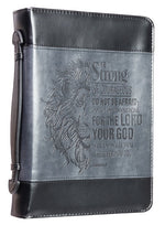 Be Strong Lion Two-Tone Classic Bible Cover
