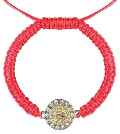 Saint Benedict Medal Cord Bracelet