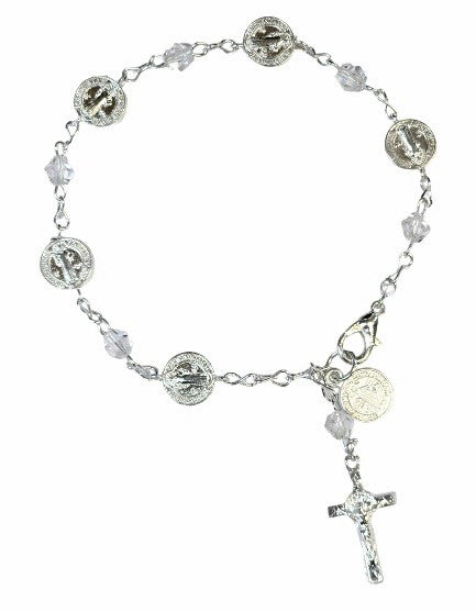Saint Benedict Medals with Cross Bracelet
