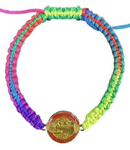Saint Benedict Medal Cord Bracelet (MORE COLORS)