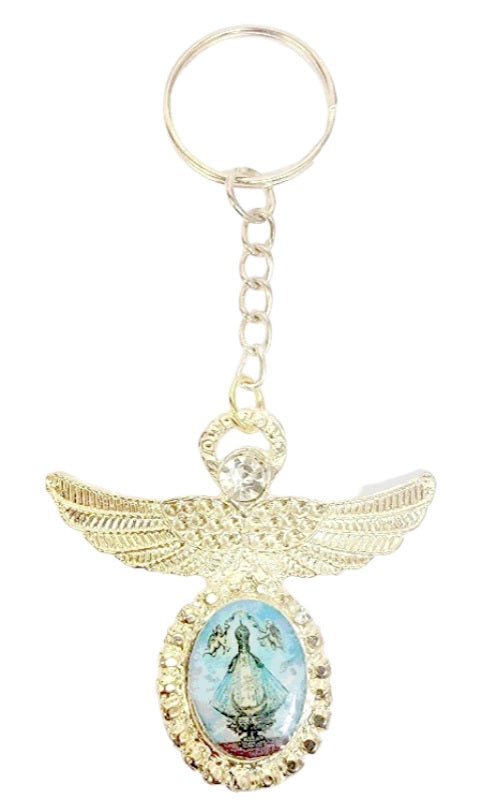 Our Lady of San Juan Angel Key Chain