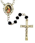 Our Lady of Guadalupe Black Crystal Rosary