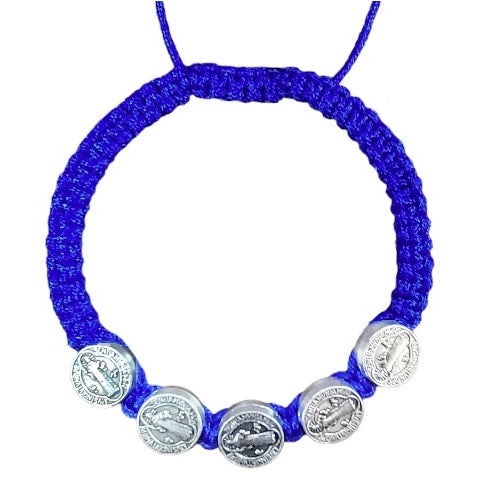 Saint Benedict 5 Medal Cord Bracelet (MORE COLORS)