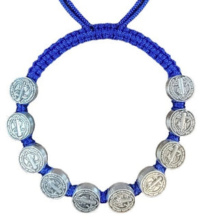 Saint Benedict 10 Medal Cord Bracelet (MORE COLORS)