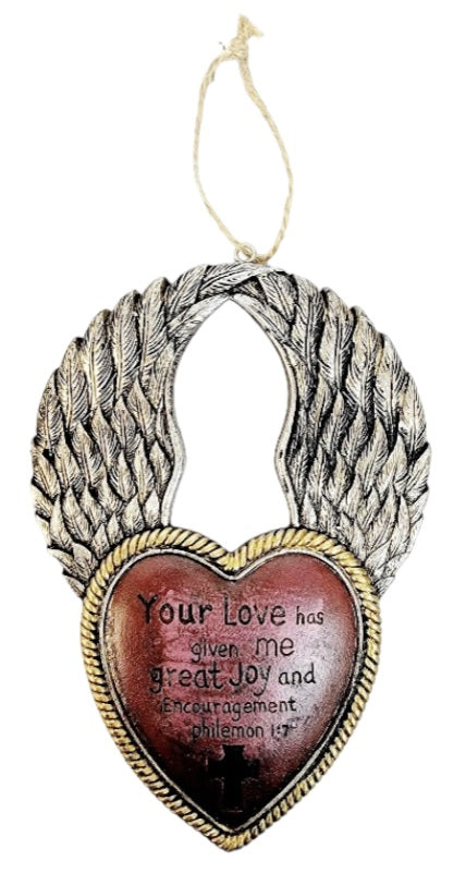 Winged Wall Plaque Ornament (MORE STYLES)