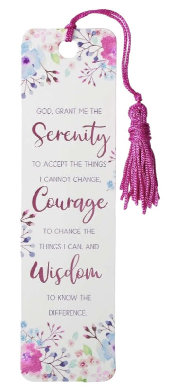 Serenity Prayer Paper Bookmark
