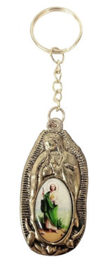 Our Lady of Guadalupe Silhouette with Assorted Saint Key Chain (MORE SAINTS)