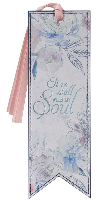 It is Well With My Soul Faux Leather Bookmark