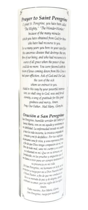 Saint Peregrine LED Candle