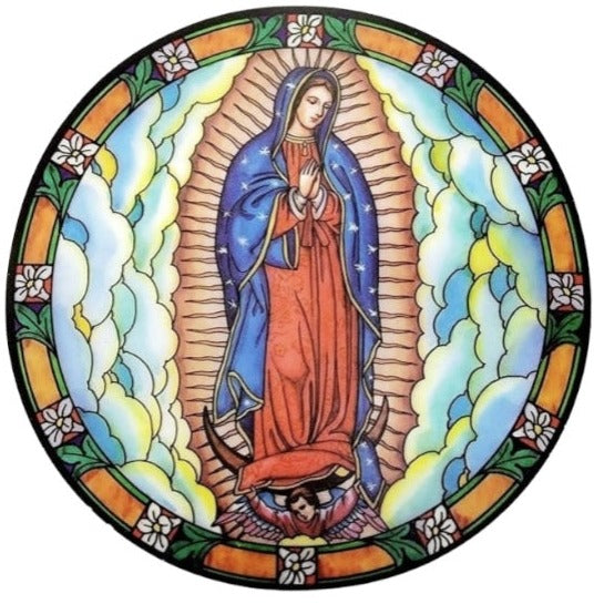 Stained Glass Sun Catcher Window Sticker (MORE SAINTS)
