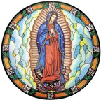 Stained Glass Sun Catcher Window Sticker (MORE SAINTS)