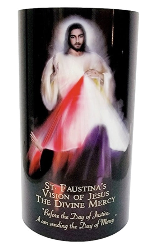 4x7 Divine Mercy LED Candle