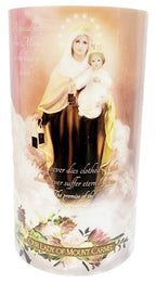 4x7 Three Ladies LED Candle (Lourdes/Mount Carmel/Good Help)