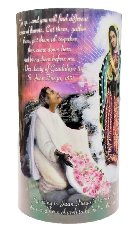 4x7 Our Lady of Guadalupe LED Candle