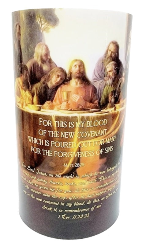 4x7 The Last Supper LED Candle