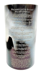 4x7 Sacred Heart and Margaret Mary LED Candle