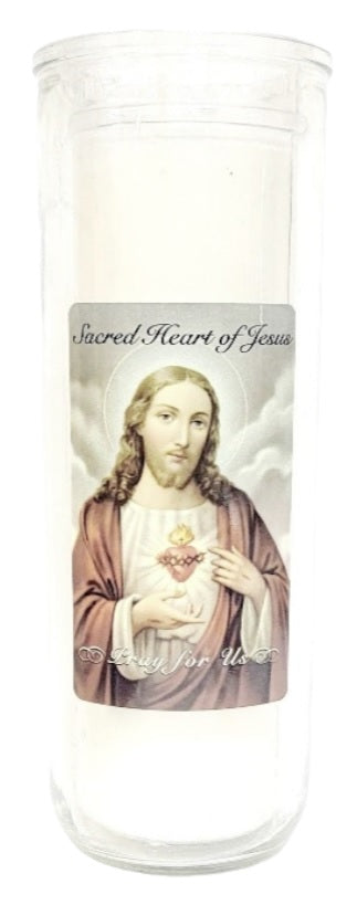 Sacred Heart of Jesus Large Candle