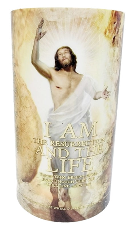 4x7 Death and Resurrection Lent/Easter LED Candle
