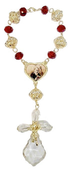 Saint Benedict Crystal Car Rosary (MORE COLORS)