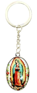 Assorted Saint Oval Bubble Double Sided Key Chain (MORE SAINTS)