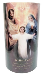 4x7 The Holy Family LED Candle