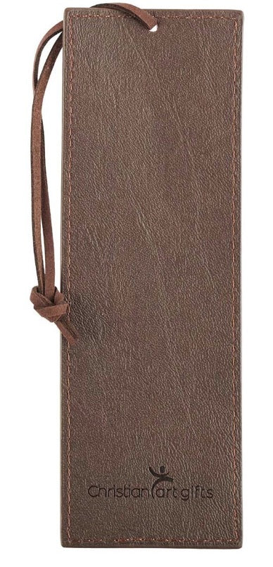 The Lord is my Strength Faux Leather Bookmark