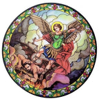 Stained Glass Sun Catcher Window Sticker (MORE SAINTS)