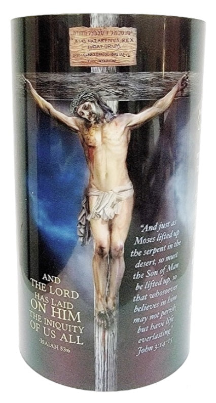 4x7 Death and Resurrection Lent/Easter LED Candle