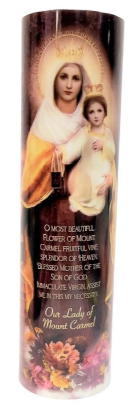 Our Lady of Mount Carmel LED Candle