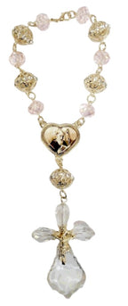 Saint Benedict Crystal Car Rosary (MORE COLORS)