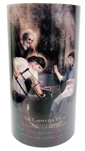 4x7 The Holy Family LED Candle