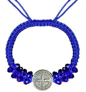 Saint Benedict Crystal Cord Bracelet (MORE COLORS)