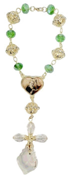 Saint Benedict Crystal Car Rosary (MORE COLORS)