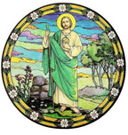 Stained Glass Sun Catcher Window Sticker (MORE SAINTS)