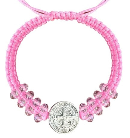 Saint Benedict Crystal Cord Bracelet (MORE COLORS)