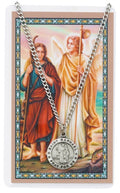 24" Saint Raphael Necklace with Prayer Card