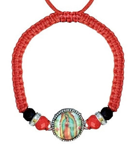Our Lady of Guadalupe Medal Cord Bracelet