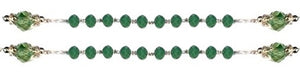 Saint Jude Green Crystal Rosary