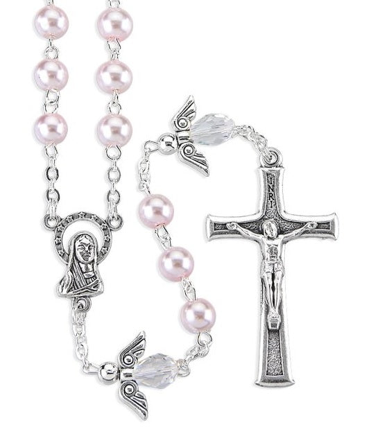 Angel Pearl Rosary (MORE COLORS)