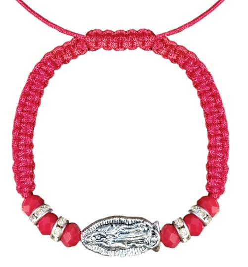 Our Lady of Guadalupe Medal Cord Bracelet