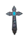10" Floral Concho Cross