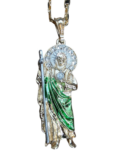 St. Jude 2Tone Crystal Necklace