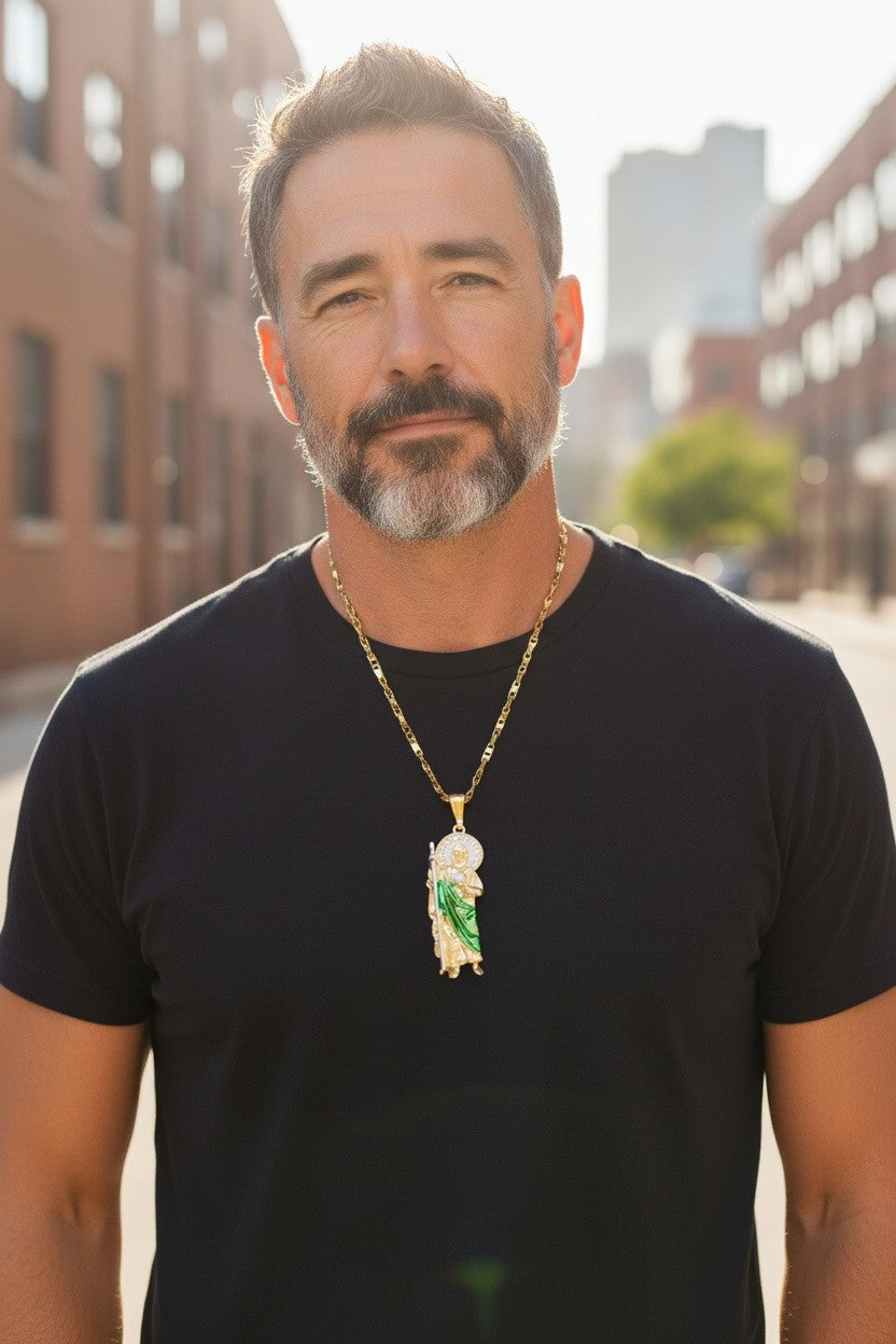 St. Jude 2Tone Crystal Necklace