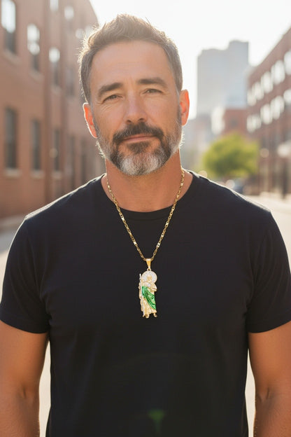 St. Jude 2Tone Crystal Necklace