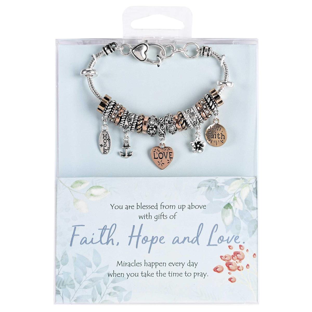 Faith, Hope and Love Bracelet