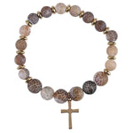 Cross Medal Stretch Bracelet (More Colors)