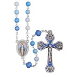 8MM Madre Perla Frosted Rosary