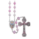 8MM Madre Perla Frosted Rosary