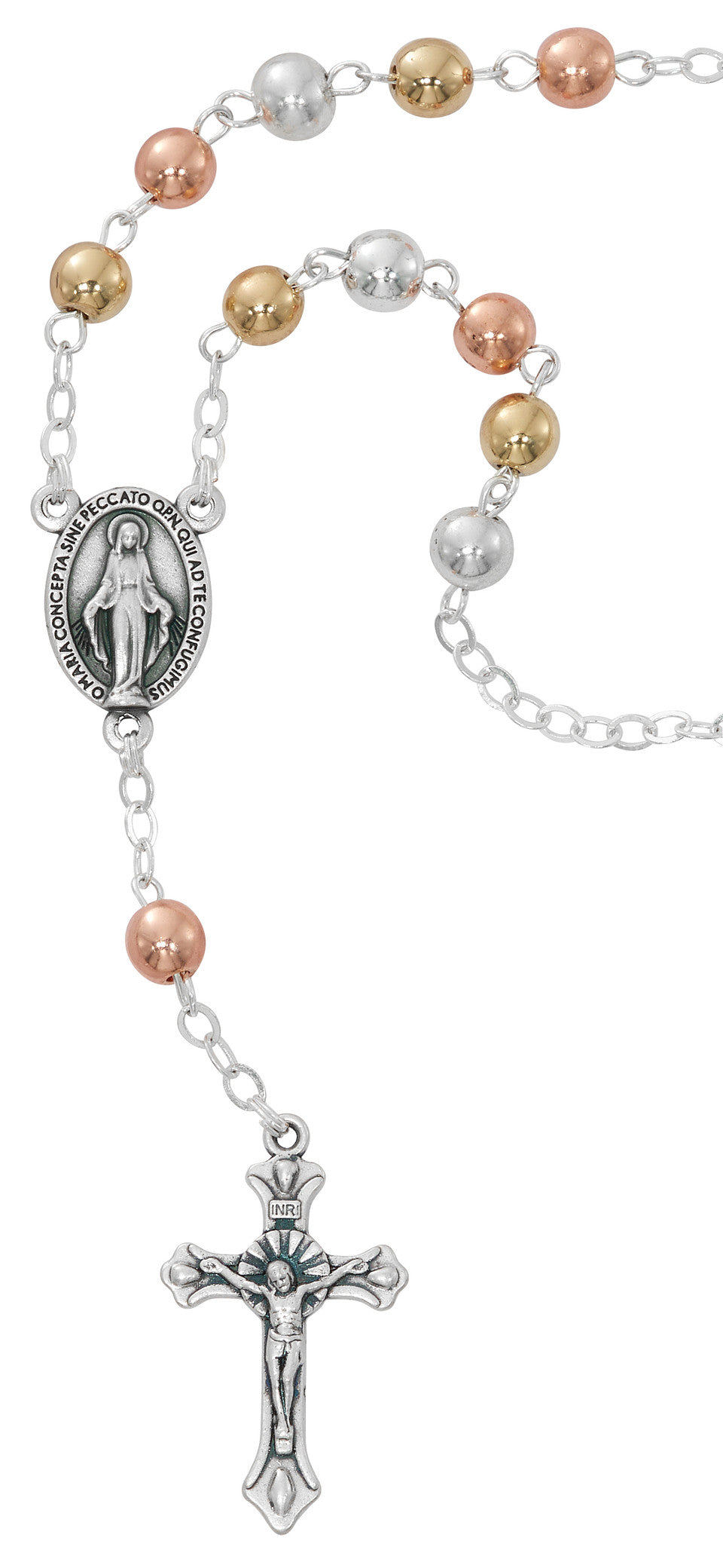 6MM Tri-Color Auto Rosary