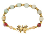 Sacred Heart Amazonite Stretch Bracelet